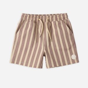 Rylee + cru board short brown butter scotch stripe
